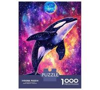 Teenagers 1000 Piece Jigsaw Puzzle Cosmic Orca Whale Jigsaw for Adults Toy Wall Decor For Family Fun Challenging Game Gifts 70x50cm/1000pcs