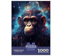 Teenagers 1000 Piece Jigsaw Puzzle Cosmic Starry Monkey Jigsaw for Adults Toy Wall Decor For Family Fun Challenging Game Gifts 70x50cm/1000pcs