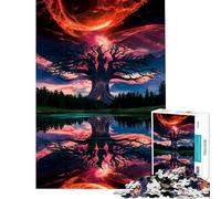 Teenagers 1000 Piece Jigsaw Puzzle Cosmic Tree of Life Difficult And Challenge Analysis And Logic Hands-on Game for And from 14 Years And over (50x75cm)