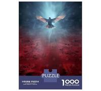 Teenagers 1000 Piece Jigsaw Puzzle Dove Descends from The Sky Puzzles for Adults Relax Games Pattern Assembly Fun at Home Activities, 70x50cm/1000pcs