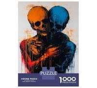 Teenagers 1000 Piece Jigsaw Puzzle Duality of Souls Contemporary Expressionist Artwork Jigsaw Puzzle Family Games A Work of Art Unique Birthday And Xmas Gifts 70x50cm/1000pcs