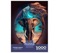 Teenagers 1000 Piece Jigsaw Puzzle Elephant Magic Kingdom Puzzles for Adults Relax Games Pattern Assembly Fun at Home Activities, 70x50cm/1000pcs