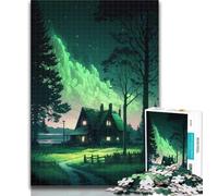 Teenagers 1000 Piece Jigsaw Puzzle Emerald Sky Toys Educational Games Difficult Hard Anti-Stress Toys (size 38x26cm)