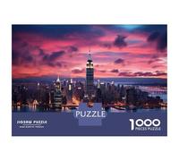 Teenagers 1000 Piece Jigsaw Puzzle Empire State Building NYC Skyline Puzzles for Adults Relax Games Pattern Assembly Fun at Home Activities, 70x50cm/1000pcs