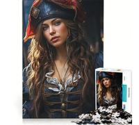 Teenagers 1000 Piece Jigsaw Puzzle Enchanting Mermaid Pirate, Educational Game, Difficult Hard, Birthday Present,Travel Gifts, 38x26cm