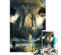 Teenagers 1000 Piece Jigsaw Puzzle Fallen Sanctum of The Cursed Valley Puzzle for Adults Hands-on Game Precision Cutting Fun Activities at Home (Size 38x52cm)