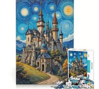 Teenagers 1000 Piece Jigsaw Puzzle Fantasy Castles, Educational Game, Difficult Hard, Birthday Present,Travel Gifts, 38x52cm