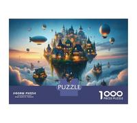 Teenagers 1000 Piece Jigsaw Puzzle Fantasy Floating Island Puzzle for Adults Family Games Difficult Hard Christmas Birthday Gifts 52x38cm/1000pcs