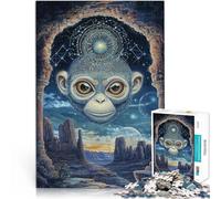 teenagers 1000 Piece Jigsaw Puzzle Fantasy Monkey Art Handgeschwindigkeitswettbewerb Tolles Geschenk für Spiele38x26cm