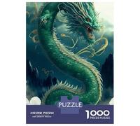 Teenagers 1000 Piece Jigsaw Puzzle Flying Dragon Teenager Puzzles Brain Teaser Game Difficult Hard Challenging Game Gifts 70x50cm/1000pcs
