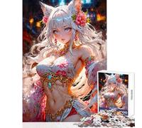 Teenagers 1000 Piece Jigsaw Puzzle Foxfire Enchantress Fun Games Precision Cutting Home Decoration Toys Stress Reduction Gifts (50x75cm)