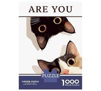 Teenagers 1000 Piece Jigsaw Puzzle Funny Bathroom Cat Meme Jigsaws for Adults Fun Games But Fun And Humorous Unique Birthday And Xmas Gifts 70x50cm/1000pcs
