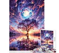 Teenagers 1000 Piece Jigsaw Puzzle Galactic Glade Reflections Jigsaw 1000 Pieces Home Decoration Toys Art Work Gifts Perfect Decoration (38x52cm)