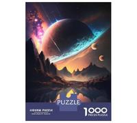 Teenagers 1000 Piece Jigsaw Puzzle Galactic Horizon Landscape Teenager Puzzles Brain Teaser Game Difficult Hard Challenging Game Gifts 70x50cm/1000pcs