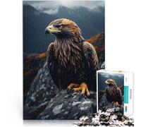 teenagers 1000 Piece Jigsaw Puzzle Golden Eagle Help the brain exercise addictive toys to cultivate patience Artwork Gift 50x70cm