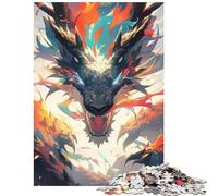 Teenagers 1000 Piece Jigsaw Puzzle Greatest Dragon Anime Difficult And Challenge Hand Speed Race Relax Games for 14+ Puzzle Game Offered (38x52cm)