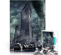 teenagers 1000 Piece Jigsaw Puzzle Horror Apocalypse New York Difficult Hard Wall Decoration Unique Birthday and Xmas Gifts 50x70cm