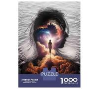 Teenagers 1000 Piece Jigsaw Puzzle Inner Journey Cosmic Exploration Puzzles for Adults Relax Games Pattern Assembly Fun at Home Activities, 52x38cm/1000pcs