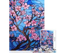 Teenagers 1000 Piece Jigsaw Puzzle Japanese Sakura Bloom Art Jigsaw 1000 Pieces Home Decoration Toys Art Work Gifts Perfect Decoration (38x52cm)