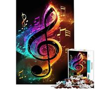 Teenagers 1000 Piece Jigsaw Puzzle Live Music Neon Difficult And Challenge Analysis And Logic Hands-on Game for And from 14 Years And over (38x26cm)