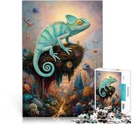 teenagers 1000 Piece Jigsaw Puzzle Magical Chameleon Wonders Denkspiel mit vollständig ineinander greifenden, zufällig geformten Teilen38x26cm
