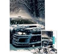 Teenagers 1000 Piece Jigsaw Puzzle Mitsubishi Lancer EVO V Jigsaw for Adults Family Games Pattern Assembly Challenging Game Gifts (Size 38x52cm)