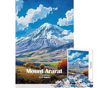 Teenagers 1000 Piece Jigsaw Puzzle Mount Ararat Landscape Fun Games Precision Cutting Home Decoration Toys Stress Reduction Gifts (38x26cm)