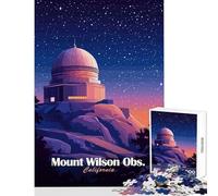 Teenagers 1000 Piece Jigsaw Puzzle Mount Wilson Observatory Fun Family Bonding Activity Ideal Festive Choice (38X26cm)