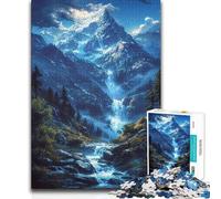 Teenagers 1000 Piece Jigsaw Puzzle Mountain River Staycation Kill Time Birthday Gifts for Ages 14 And over 38x52cm