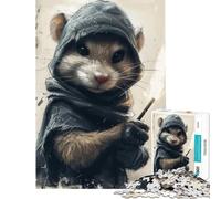 Teenagers 1000 Piece Jigsaw Puzzle Mr Rat Educational Challenge Analysis And Logic Toy Wall Decor for And from 14 Years And over (38x52cm)