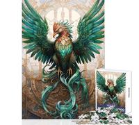Teenagers 1000 Piece Jigsaw Puzzle Phoenix Resurrected Relaxing Games Improve Memory Home Decoration Toys Stress Reduction Gifts (38X26CM)