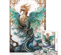 Teenagers 1000 Piece Jigsaw Puzzle Phoenix Resurrected Relaxing Games Improve Memory Home Decoration Toys Stress Reduction Gifts (38X26CM)
