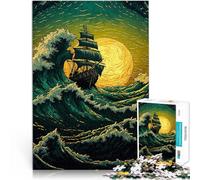 teenagers 1000 Piece Jigsaw Puzzle Pirate ship Spielspielzeug als Familiengeschenk Tolle Geschenke und Spielzeuge38x26cm