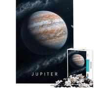 Teenagers 1000 Piece Jigsaw Puzzle Planet Jupiter in Space Fun Games Challenging Game Toys Gifts For Birthdays for The Whole Family (Size 38x26cm)