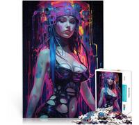 teenagers 1000 Piece Jigsaw Puzzle Punk Girl No7 Herausforderndes Spielspielzeug Heimdekoration Spielzeug38x26cm