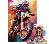 Teenagers 1000 Piece Jigsaw Puzzle Racing Spirit Jigsaw Puzzles 1000 Hands-on Game Great Gifts for Games Birthday Present (Size 38x26cm)