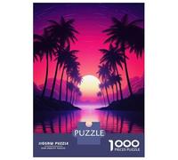 Teenagers 1000 Piece Jigsaw Puzzle Retro Neon Dreams Teenager Puzzles Brain Teaser Game Difficult Hard Challenging Game Gifts 52x38cm/1000pcs