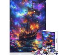 Teenagers 1000 Piece Jigsaw Puzzle Sailing Through The Cosmos Relaxing Games Improve Memory Home Decoration Toys Stress Reduction Gifts (50X75CM)