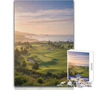 Teenagers 1000 Piece Jigsaw Puzzle Scenic Golf Course at Sunrise Ideal for Cozy Downtime Fine Precision Die Cut Play Toy Size 50x75cm
