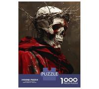 Teenagers 1000 Piece Jigsaw Puzzle Skull of A Dead Skeleton Puzzle for Adults Family Games Difficult Hard Christmas Birthday Gifts 52x38cm/1000pcs