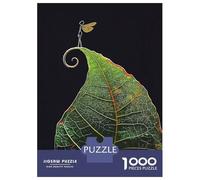 Teenagers 1000 Piece Jigsaw Puzzle Standing A Leaf Jigsaw Puzzle Family Games A Work of Art Unique Birthday And Xmas Gifts 38x26cm/1000pcs