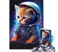 Teenagers 1000 Piece Jigsaw Puzzle That Cats From Outer Space Difficult And Challenge Precision Cutting DIY Toys Suitable for Ages 14 And Up (38x26cm)