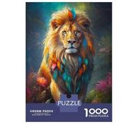 Teenagers 1000 Piece Jigsaw Puzzle The Lions Mane Teenager Puzzles Brain Teaser Game Difficult Hard Challenging Game Gifts 52x38cm/1000pcs
