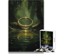 Teenagers 1000 Piece Jigsaw Puzzle The One Ring in The Forest Ideal for Cozy Downtime Fine Precision Die Cut Play Toy Size 38x26cm
