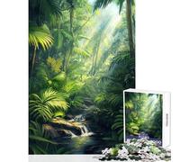 Teenagers 1000 Piece Jigsaw Puzzle Tropical Rainforest Stream 1000 Jigsaw Puzzle Educational Toy Gifts For Birthdays Learning Educational (38x52cm)