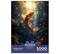 Teenagers 1000 Piece Jigsaw Puzzle Underwater Fish with Coral Reef Jigsaw for Adults Toy Wall Decor For Family Fun Challenging Game Gifts 38x26cm/1000pcs