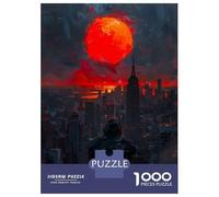 Teenagers 1000 Piece Jigsaw Puzzle Urban Sunset Teenager Puzzles Brain Teaser Game Difficult Hard Challenging Game Gifts 38x26cm/1000pcs