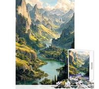 Teenagers 1000 Piece Jigsaw Puzzle Vale of The River Sanctuary Impossible Game Analysis And Logic Home Decoration Toys Stress Reduction Gifts (50x75cm)