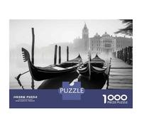 Teenagers 1000 Piece Jigsaw Puzzle Venice Gondola Reflections Jigsaws for Adults Fun Games But Fun And Humorous Unique Birthday And Xmas Gifts 70x50cm/1000pcs