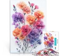 teenagers 1000 Piece Jigsaw Puzzle Vibrant Carnation Ensemble Familienspaß Jedes Stück ist einzigartig Anspruchsvolles Familienspiel38x26cm